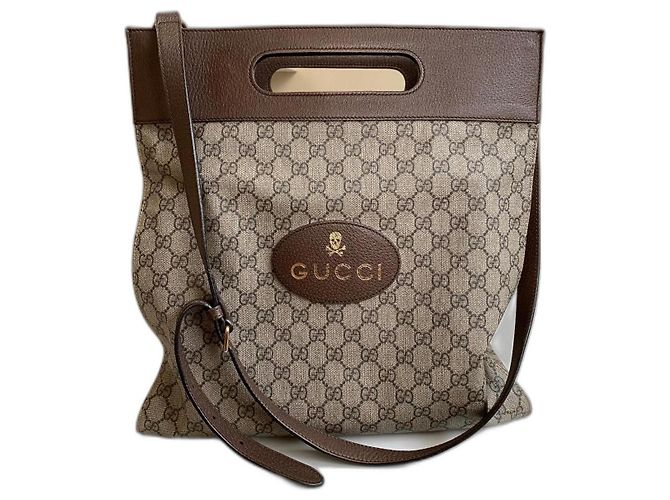 Bolsa transversal Gucci Soft GG Supreme marrom