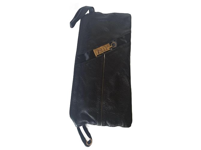 Zilli Clutch Bag Black Leather