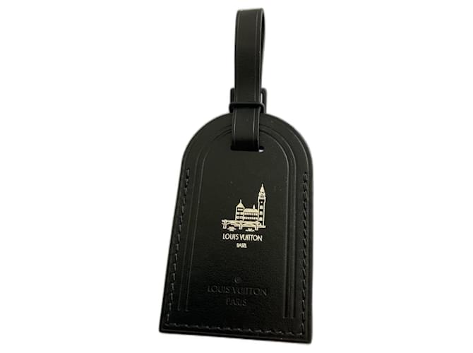 Louis Vuitton Amuletos bolsa Negro Plata Cuero  ref.934622