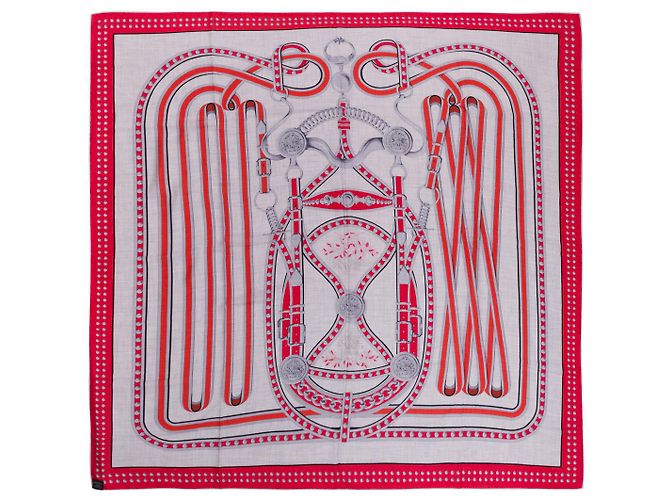 Hermès Accessorio HERMES Sciarpa 140 in Cashmere Rosso - 100407