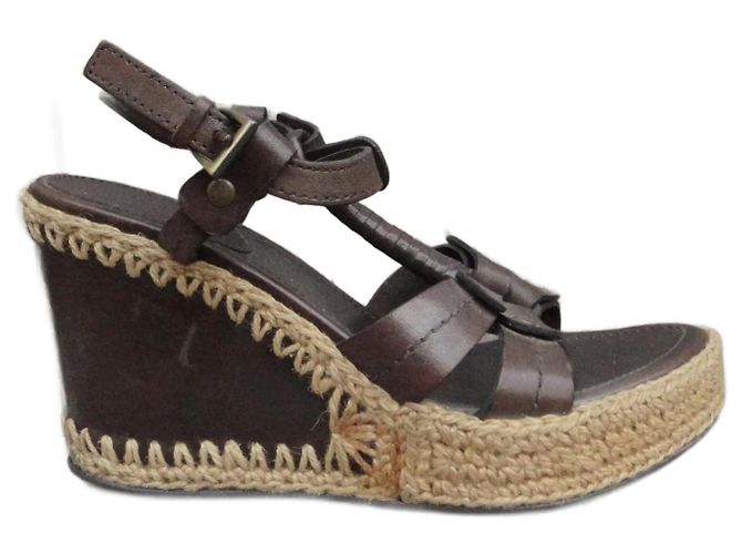 Ash p wedge sandals 37 Dark brown