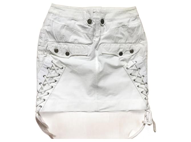 Dior Skirts White Cotton  ref.934674