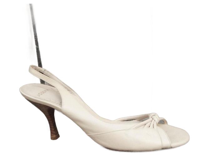 Joseph Ledersandaletten mit Absatz beige 37