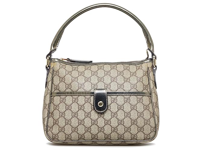 Gucci Brown GG Supreme Handbag Beige Cloth Cloth  ref.935462