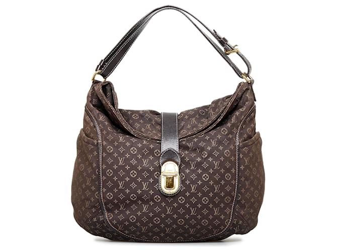 LOUIS VUITTON Speedy 30 Ebene Monogram Mini Lin Shoulder Bag Brown