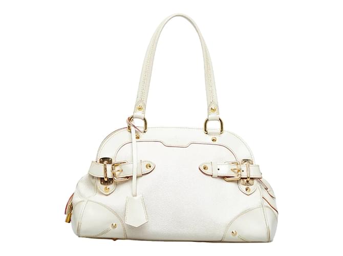 Louis Vuitton Suhali Le Radieux Handtasche Lederhandtasche M95624  in gutem Zustand Weiß  ref.935630