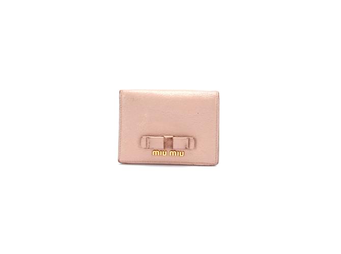 Miu Miu Leather Small Wallet Brown Pony-style calfskin ref.935652