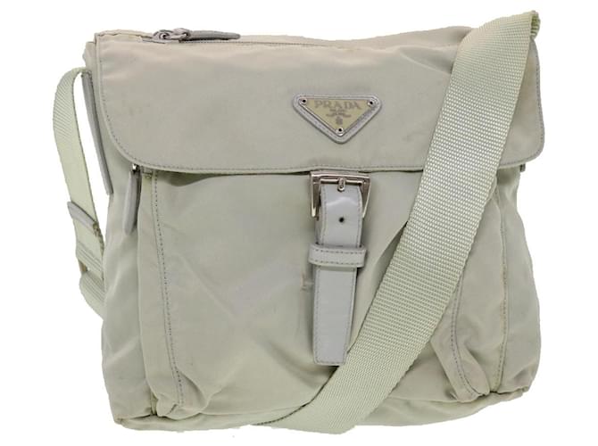 PRADA Sac à Bandoulière Nylon Gris Authentique 42714  ref.935708