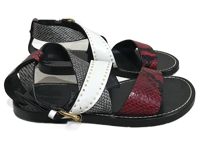 ISABEL MARANT  Sandals T.EU 36 Exotic leathers Red  ref.935852