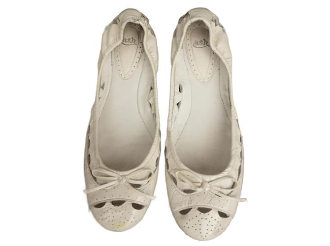 Ash p ballerinas 37 White Patent leather  ref.935861