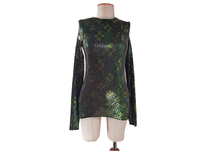 Autre Marque Tops Multiple colors Green Polyester Elastane  ref.935884