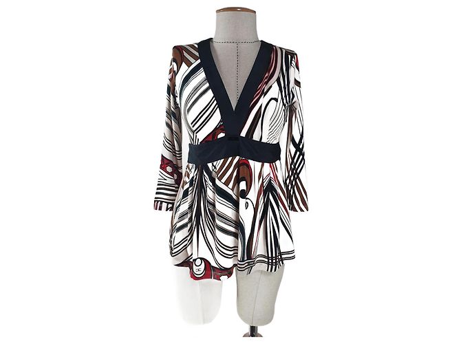 Top Elisabetta Franchi Celyn B de viscosa Multicolor