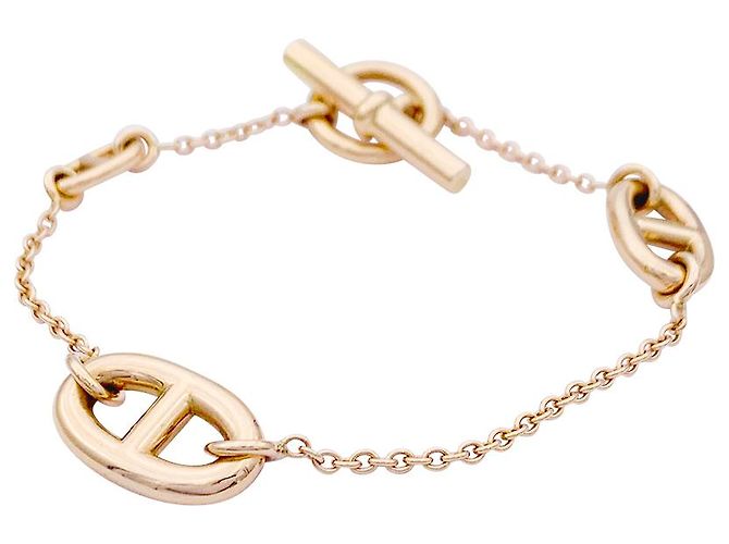 Chaîne d'ancre Hermès Pulsera de hermes, "Baile alegre", Oro rosa.