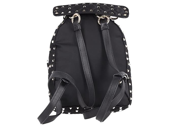 Rockstud Backpack Mini Spike Leather Black