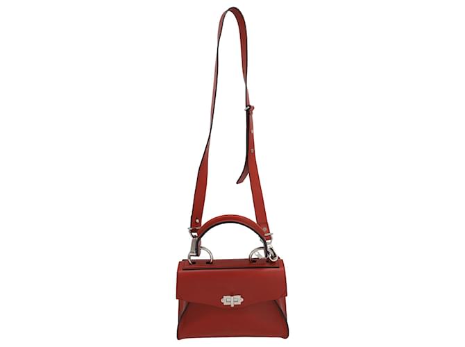 Proenza Schouler Small Hava Top Handle Bag in Red Leather Pony-style calfskin  ref.936053