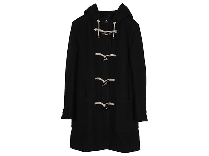 Louis Vuitton Dufflecoat aus schwarzer Wolle  ref.936062