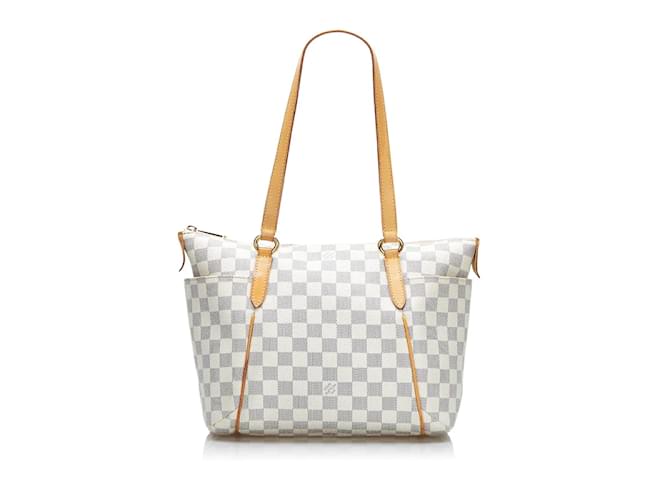 Louis Vuitton Damier Azur Totally PM N51261 White Cloth ref.860314