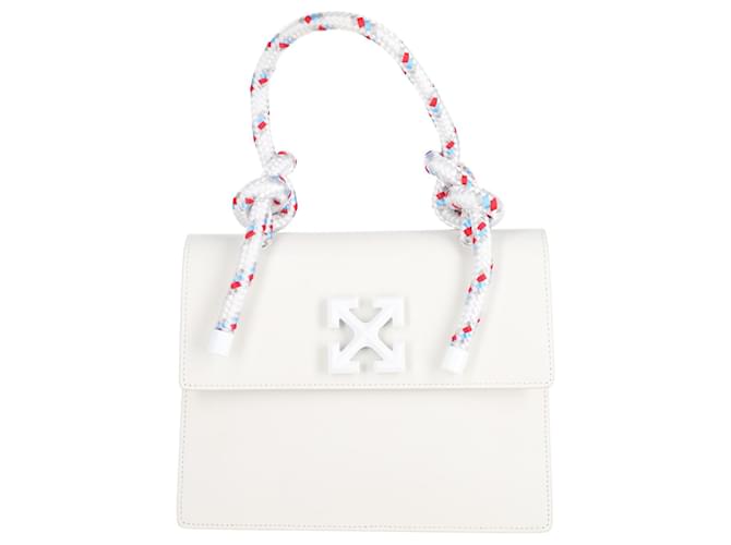 Off-White Gummy Jitney 2.8 Bag in White Leather