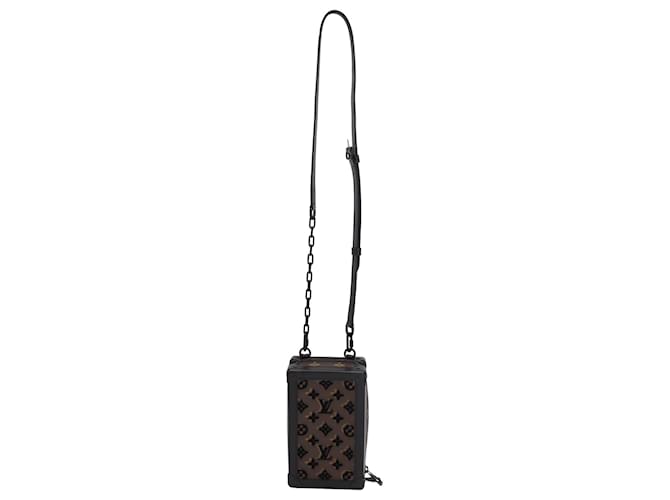Vertikale weiche Trunk-Tasche von Louis Vuitton mit Monogramm-Tuffetage aus braunem Canvas Leinwand  ref.936144
