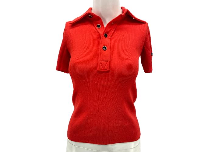 LOUIS VUITTON Tops T.International S Viscose Red ref.936180 - Joli Closet