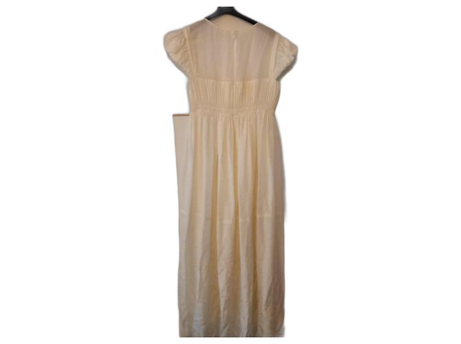 Chloé Langes Seidenkleid Weiß