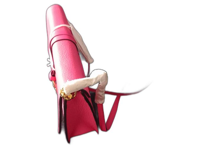 Bolsa de mão Chloé em couro rosa
