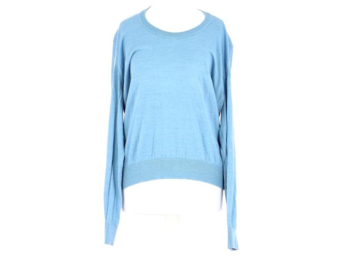 Lanvin sweater Light blue Cotton  ref.936925