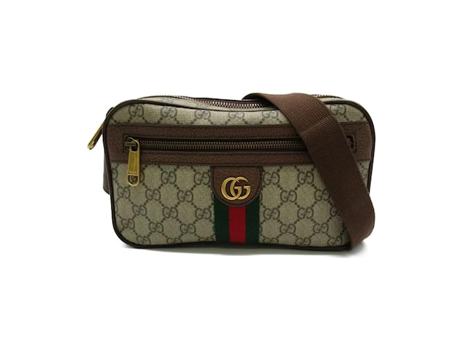 Gucci Ophidia GG Belt Bag - Brown