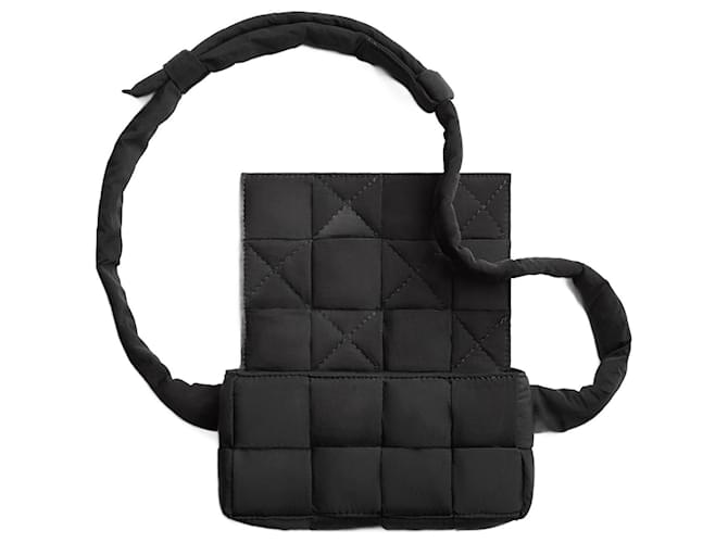 Bottega Veneta Waist bag UNISEX Padded Tech Cassette Black Polyamide  ref.937004