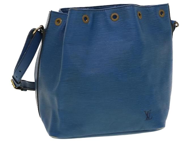 LOUIS VUITTON Epi Petit Noe Shoulder Bag Blue M44105 LV Auth bs5515 Leather  ref.937138