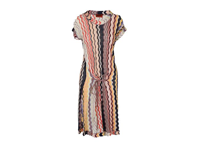 Missoni Multimuster-Strickkleid Mehrfarben