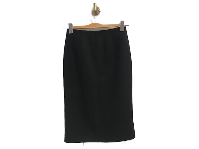 LOUIS VUITTON  Skirts T.International S Wool Black  ref.937221