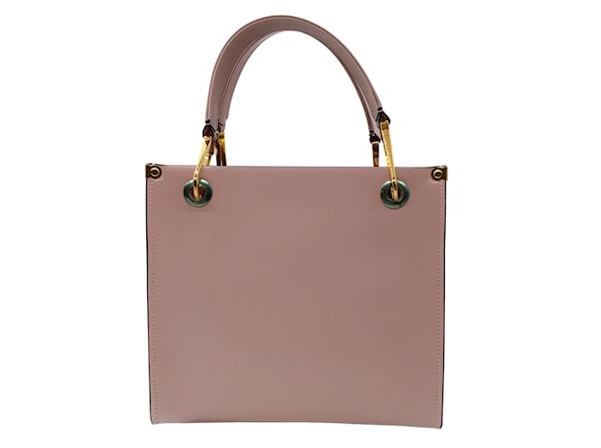 Marni Light Pink Gold Clip Leather Shoulder Bag  ref.937492