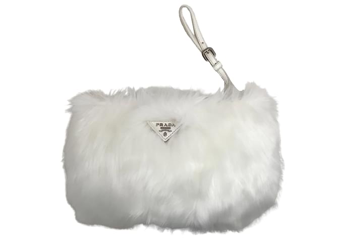 Prada 2025 white clutch