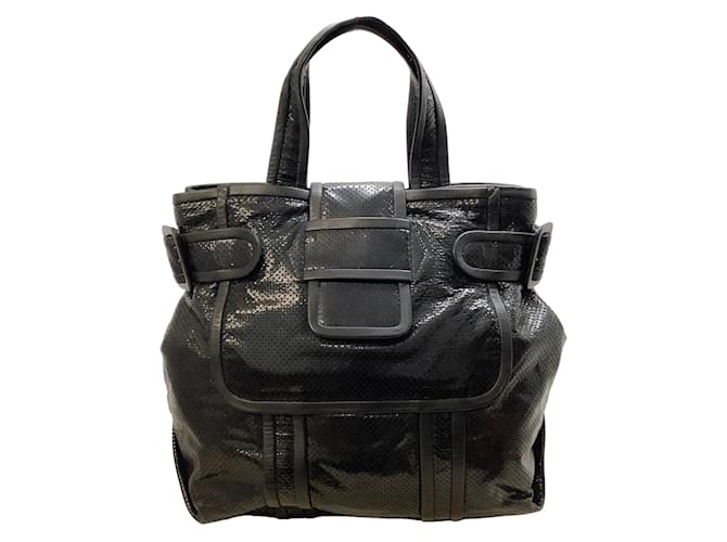 Pierre Hardy Black Perforated Leather Tote  ref.938013