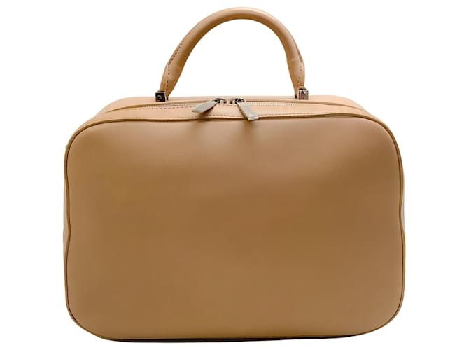 The Row Beige Leather Small Bowler Satchel  ref.938559