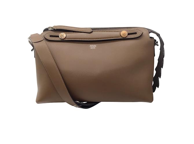 By The Way Medium - Brown leather Boston bag