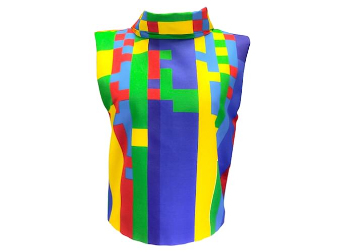 Autre Marque Blusa de algodão Halpern Rainbow com estampa multi pixel Multicor  ref.939342