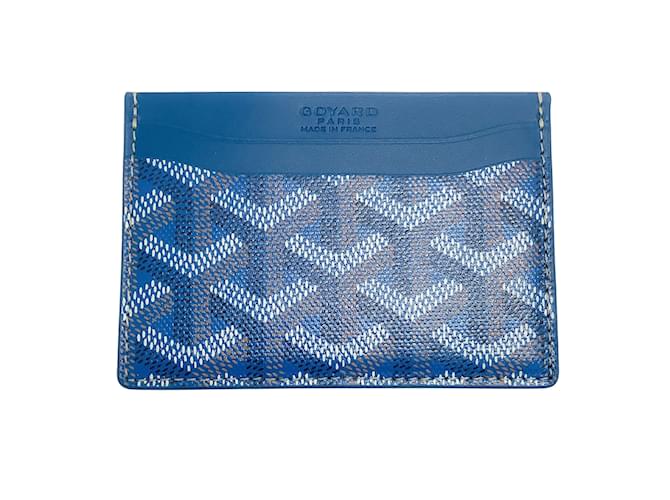 Saint sulpice leather card wallet Goyard Blue in Leather - 37362791