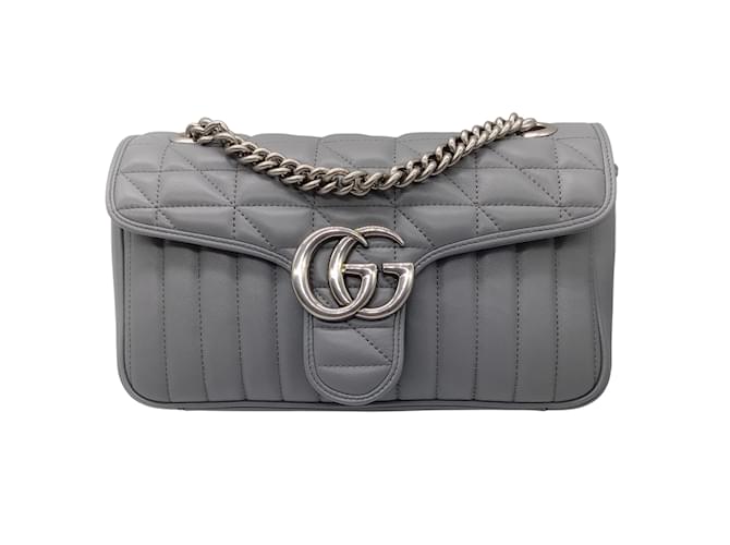 Grey gucci marmont on sale bag