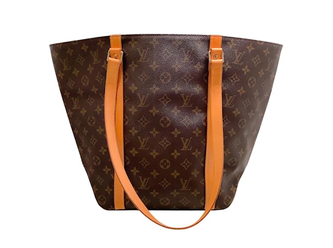 LOUIS VUITTON Sac Shopping Monogram Canvas Tote Bag Brown-US