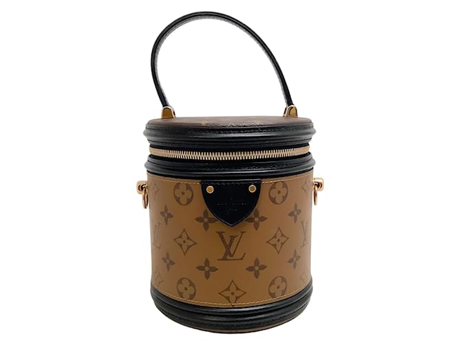 Louis Vuitton Reverse Monogram Cannes Saddle Bag Brown Leather ref