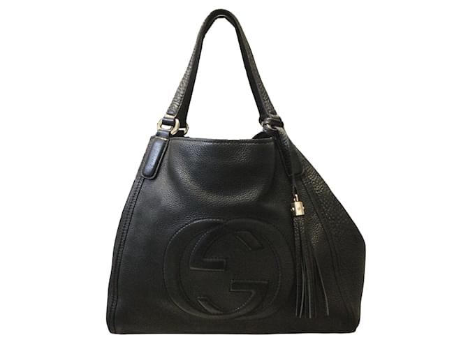 Borsa a tracolla Gucci Soho in pelle nera Nero ref.940035 Joli Closet