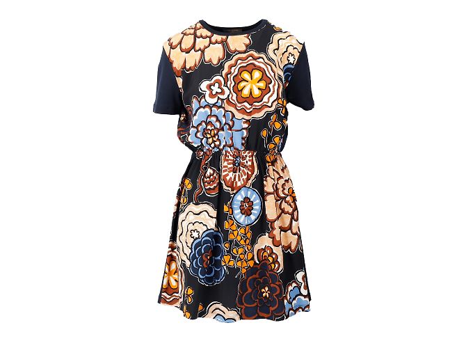 Vestido estampado floral Louis Vuitton