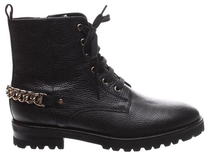Aigner Black Leather Boots Size 40