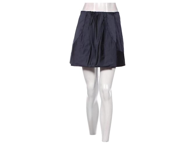 Miu Miu Skirts Blue Silk  ref.940241