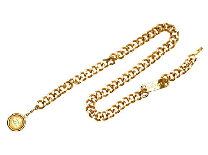 Timeless Chanel Médaillon Golden Metal  ref.940556