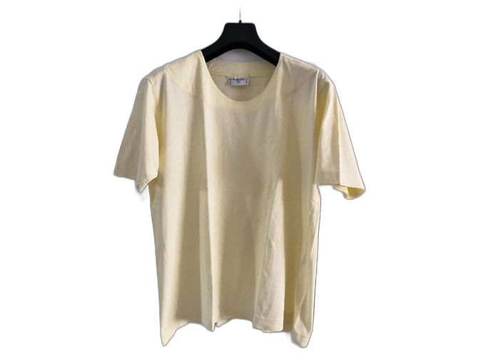 Camiseta de algodón amarilla Valentino Garavani Amarillo