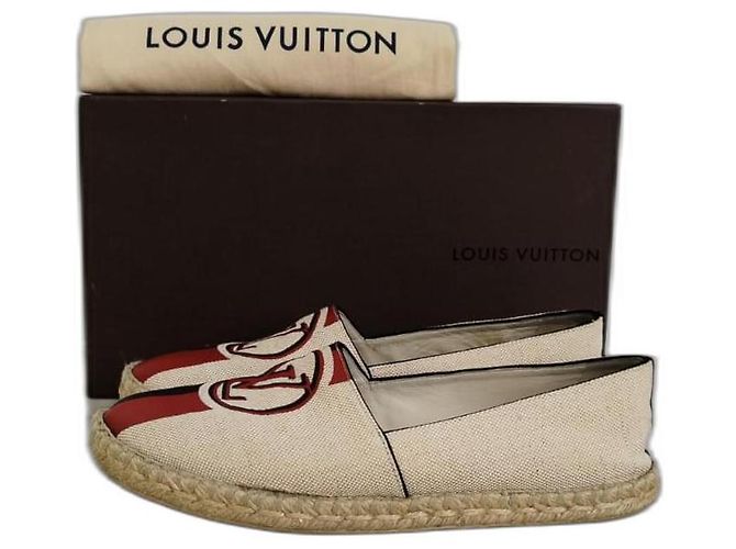 Louis Vuitton Espadrilles Beige Leinwand