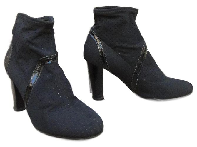 Botas elásticas Sergio Rossi p 38,5 Negro